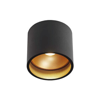 Artdelight Moderne LED Opbouwspot IP54 Zwart/Koper | Artdelight Ormond