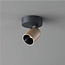 1-lichts LED Design Spot Zwart/Champagne | Artdelight Houston 1L