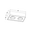 2-lichts Industriële LED Opbouwspot Wit | Artdelight Brooklyn 2L