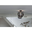 Ronde Glazen Plafondlamp 20cmØ met E27 Chroom | Artdelight Marino