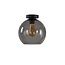 Ronde Glazen Plafondlamp 25cmØ met E27 Rookglas | Artdelight Marino