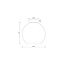 Ronde Glazen Plafondlamp 25cmØ met E27 Chroom | Artdelight Marino