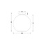 Ronde Glazen Plafondlamp 30cmØ met E27 Chroom |  Artdelight Marino