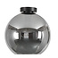 Ronde Glazen Plafondlamp 30cmØ met E27 Chroom |  Artdelight Marino