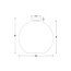 Ronde Glazen Plafondlamp 40cmØ met E27 Amber | Artdelight Marino