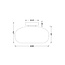 Ovale Glazen Plafondlamp 28cmØ met E27 Amber | Artdelight Paradise