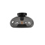 Ovale Glazen Plafondlamp 28cmØ met E27 Rookglas | Artdelight Paradise