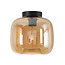 Moderne Glazen Plafondlamp 24cmØ met E27 Amber | Artdelight Preston