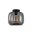 Moderne Glazen Plafondlamp 24cmØ met E27 Rookglas | Artdelight Preston