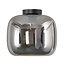 Moderne Glazen Plafondlamp 28cmØ met E27 Chroom | Artdelight Preston