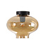 Moderne Glazen Plafondlamp 26,5cmØ met E27 Amber | Artdelight Toronto