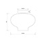 Moderne Glazen Plafondlamp 26,5cmØ met E27 Chroom | Artdelight Toronto
