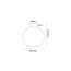 Glazen Design Plafondlamp 20cmØ met E27 Goud/Transparant | Artdelight Rosario
