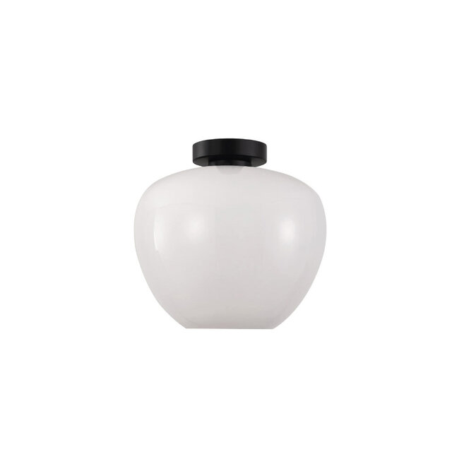 Landelijke Glazen Plafondlamp 29cmØ met E27 Melkglas | Artdelight Windsor