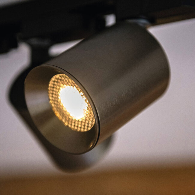 Moderne 1-fase Railspot Gun Metal | Artdelight Megano