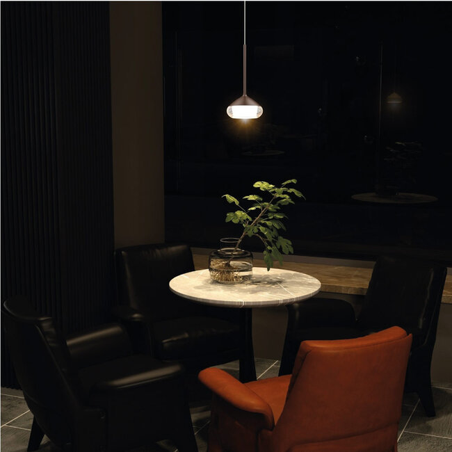 Moderne LED Design Hanglamp Donker Brons | Artdelight Phoenix