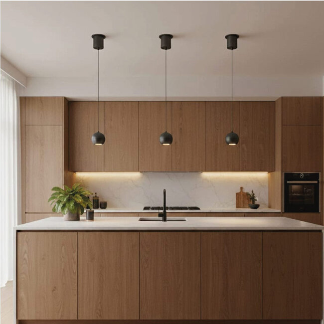 LED Design Hanglamp Zwart | Artdelight Miami