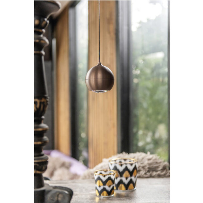 LED Design Hanglamp Warm Donker Brons | Artdelight Miami