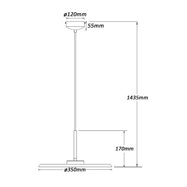 Moderne LED Design Hanglamp Antiek Brons | Artdelight Osorno