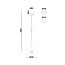 Moderne LED Design Hanglamp Zwart/Rookglas | Artdelight Madison