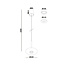 Moderne LED Design Hanglamp Champagne/Koffie | Artdelight Madison