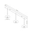 Moderne LED Design 3-lichts Hanglamp Zwart/Rookglas | Artdelight Madison
