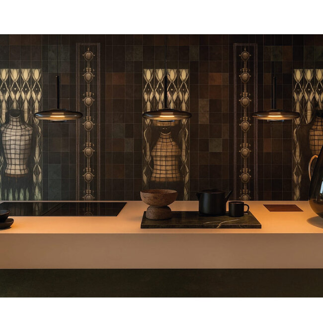 Moderne LED Design 3-lichts Hanglamp Zwart/Rookglas | Artdelight Madison