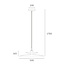 Design Hanglamp met E27 fitting Kaki | Artdelight Linares