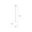 Ronde Glazen Hanglamp 20cmØ met E27 Amber | Artdelight Marino