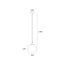 Ronde Glazen Hanglamp 25cmØ met E27 Rookglas | Artdelight Marino