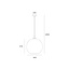 Ronde Glazen Hanglamp 40cmØ met E27 Rookglas | Artdelight Marino