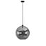 Ronde Glazen Hanglamp 40cmØ met E27 Chroom | Artdelight Marino