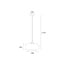 Ovale Glazen Hanglamp 28cmØ met E27 Amber | Artdelight Paradise
