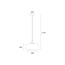 Ovale Glazen Hanglamp 28cmØ met E27 Chroom | Artdelight Paradise