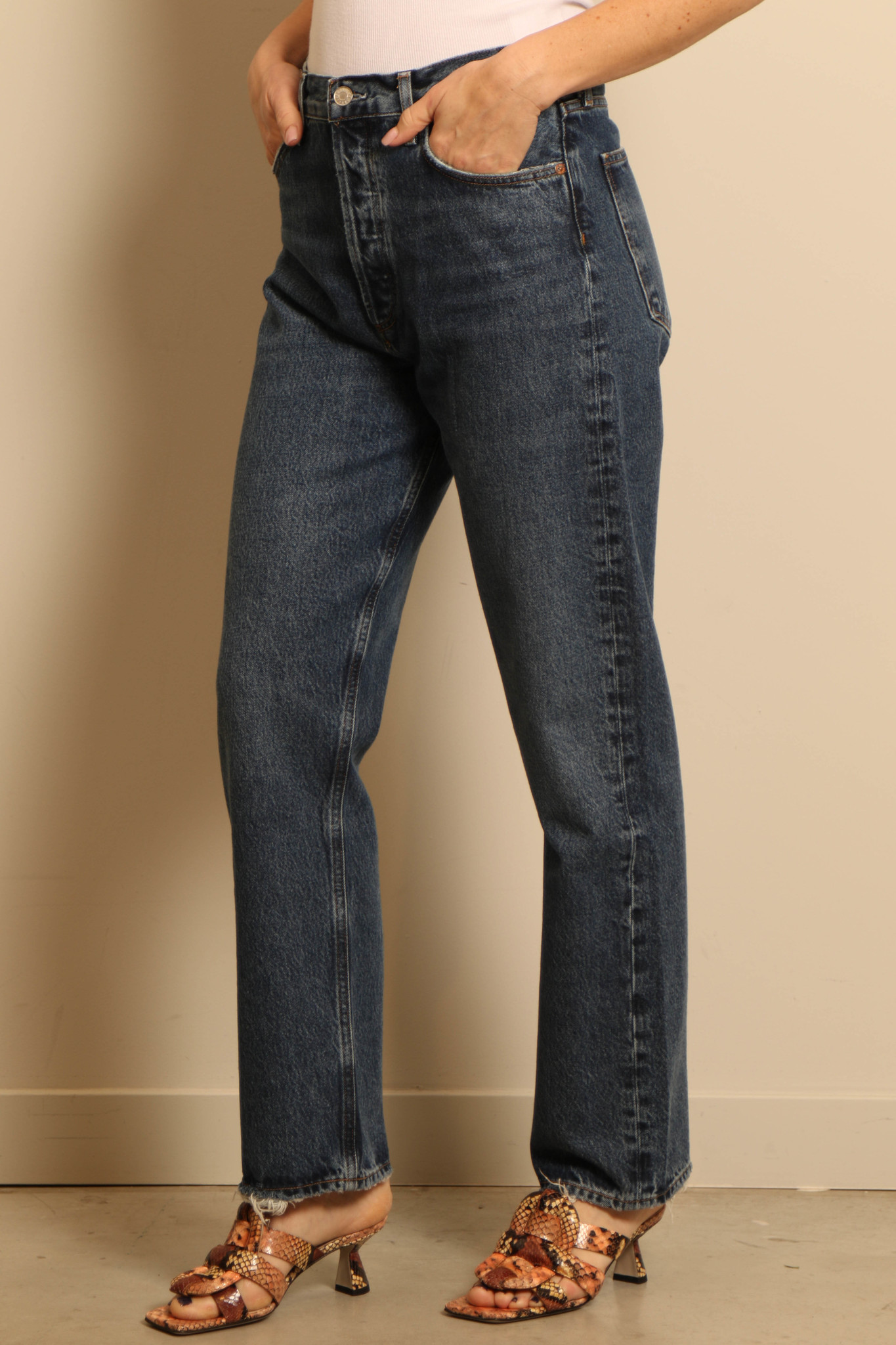 AGOLDE Range 90s pnch jeans A154F 1141 Blauw Bylotte