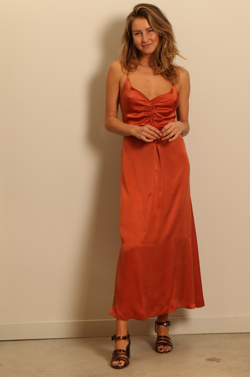 TELA - jurk - TRAMA - orange