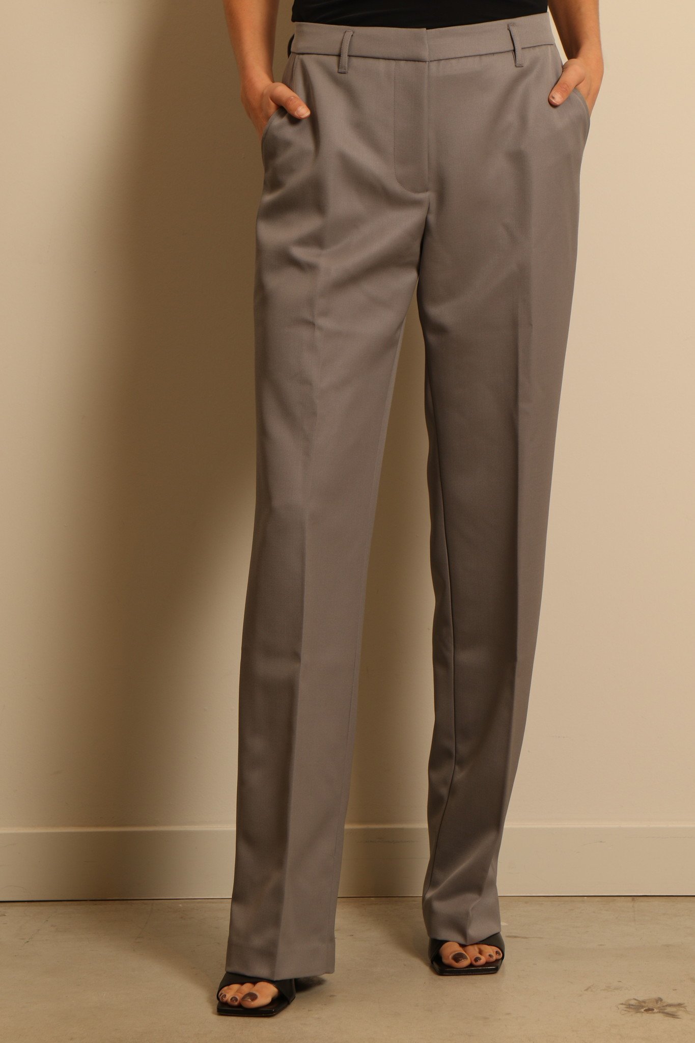 Anine Bing pantalon CLASSIC PANT grey Bylotte