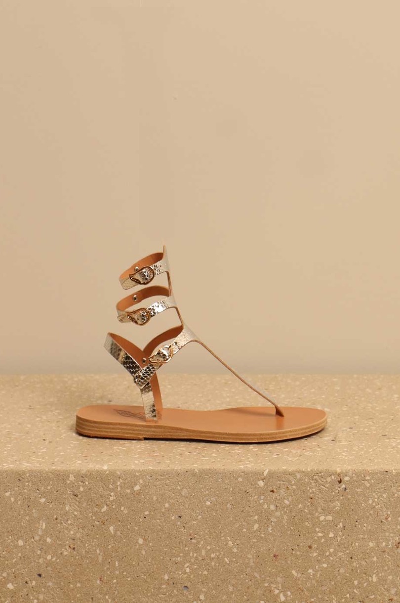 Ancient Greek Sandals - sandalen - THEMIS - argento metallic
