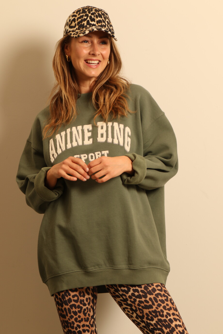 Anine Bing sweater TYLER artichoke Bylotte