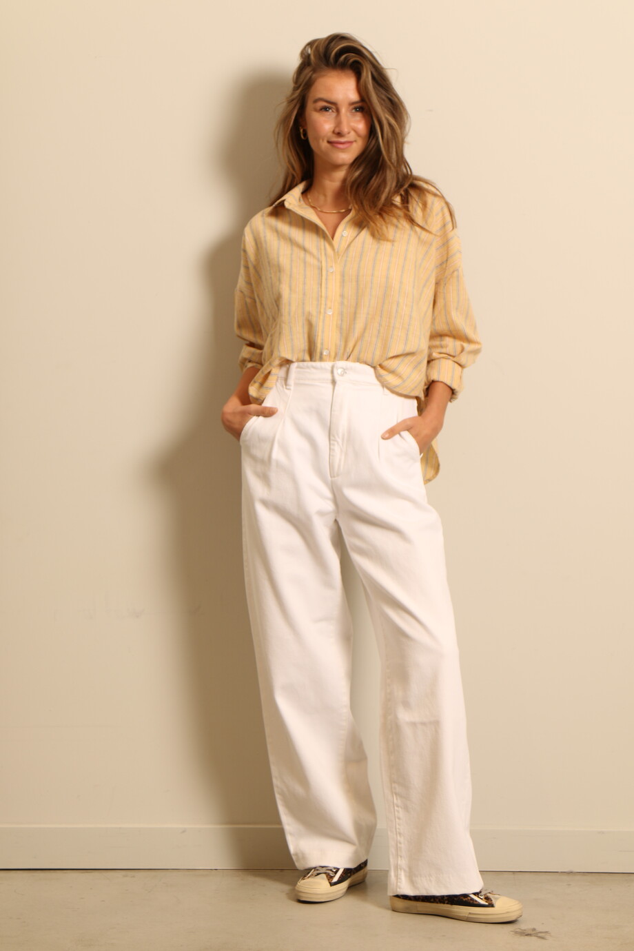 Lois broek Gloria clean white Bylotte