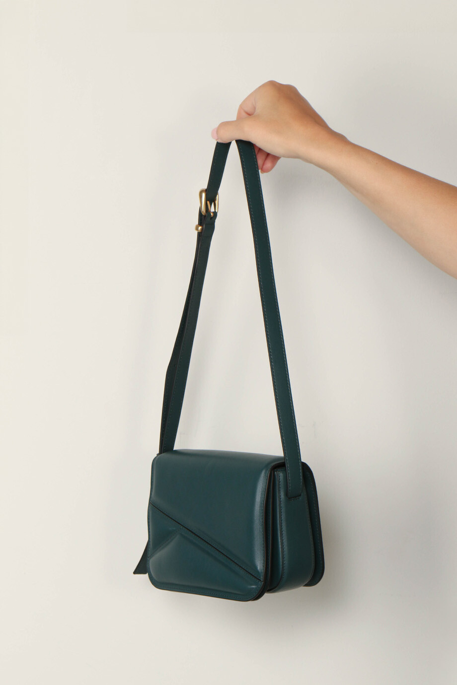 Wandler Bag Oscar trunk medium Teal Bylotte