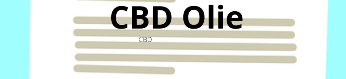 CBD Druppels Dosering