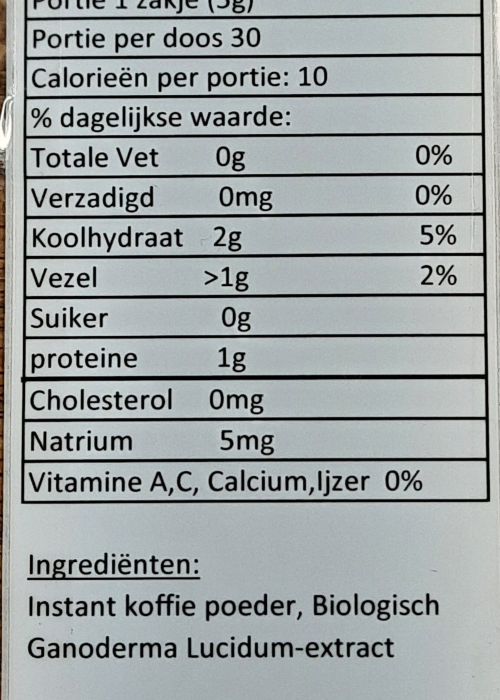 Black Reishi Koffie met een sterke koffie smaak