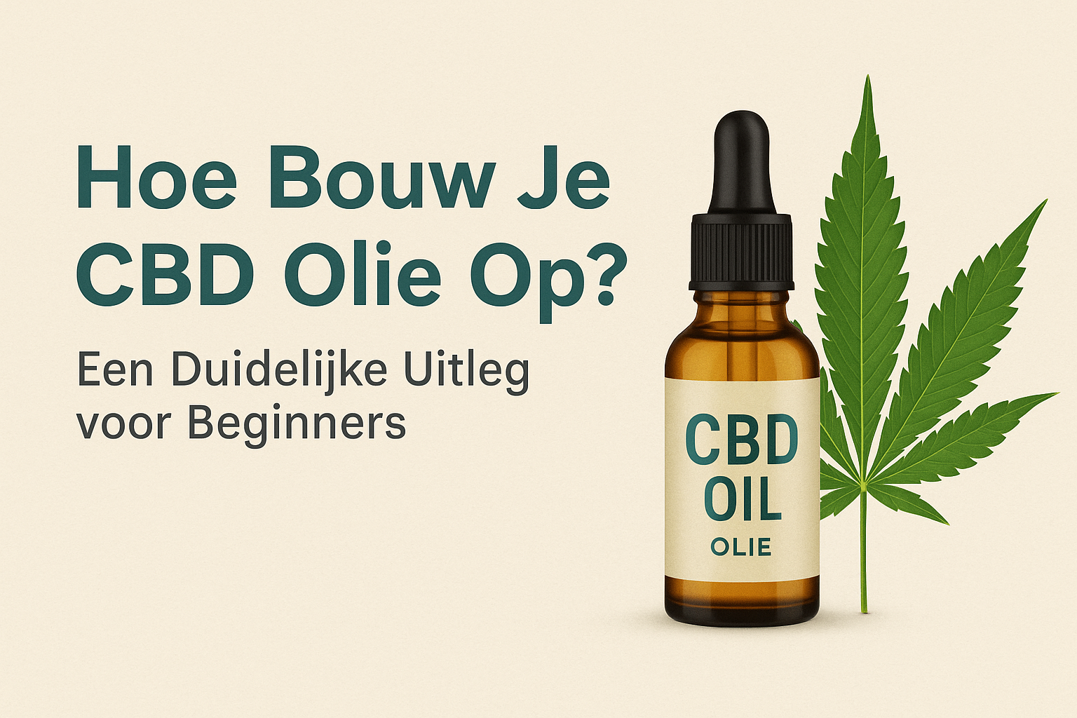 Hoe Bouw Je CBD Olie Op? Een Duidelijke Uitleg voor Beginners