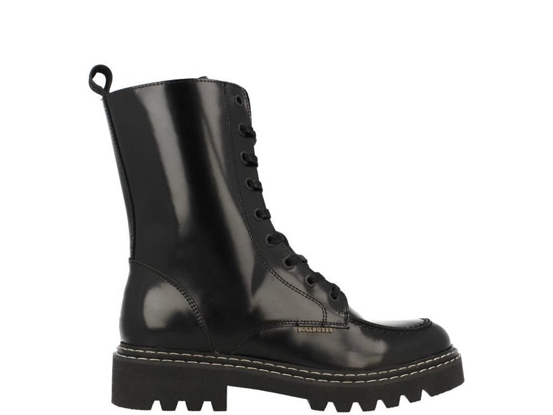 Bullboxer veterboots zwart