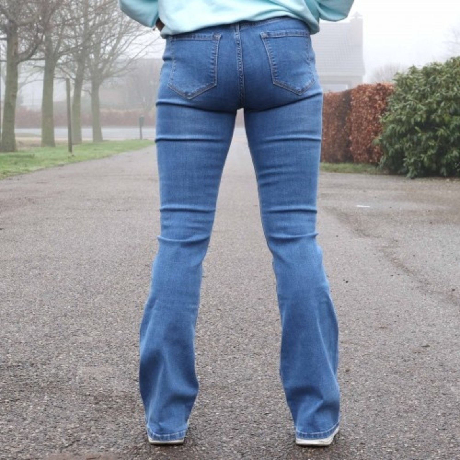 Broek Norfy flared jeans 7660-1 - Hiipp 