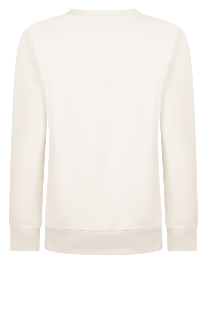 Sweater 221 Macy with print off white/sand