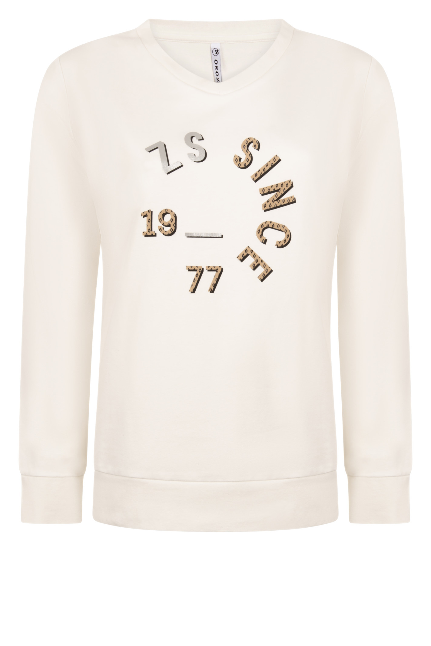 Zoso Sweater 221 Macy with print off white/sand