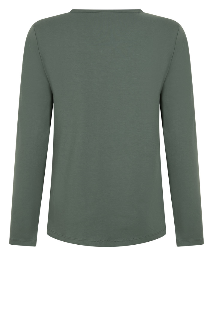 Top 221 Esther with foil print green/gold