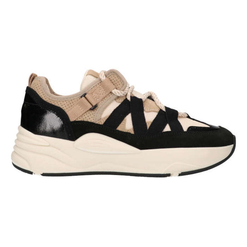 Sneakers zwart/beige